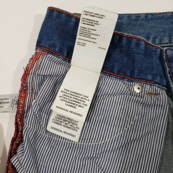 Tommy Hilfiger OS Boot Cut Jeans Size 9/10 Medium Wash 5 Pocket Design - Picture 10 of 12